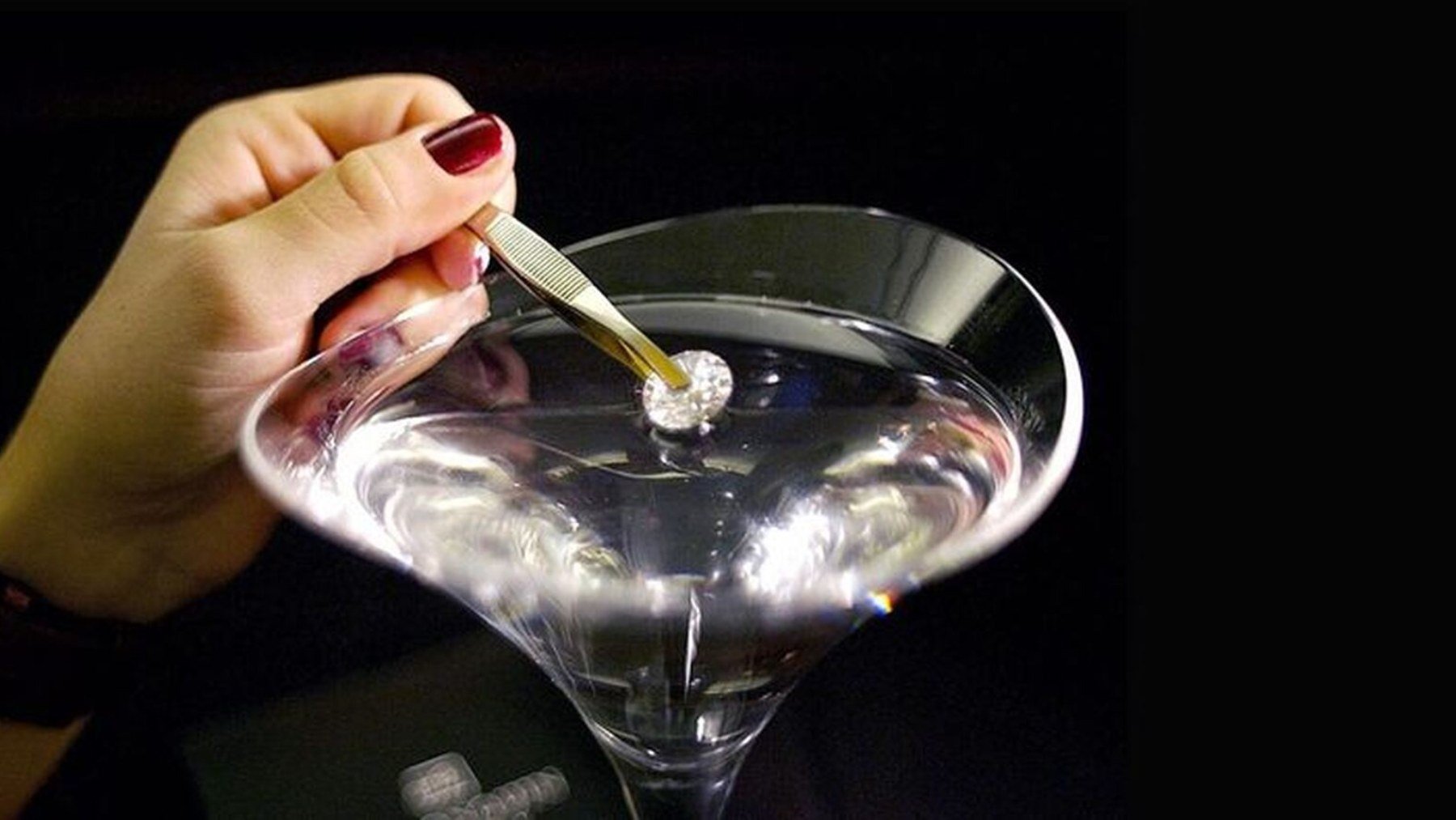 Diamante en martini