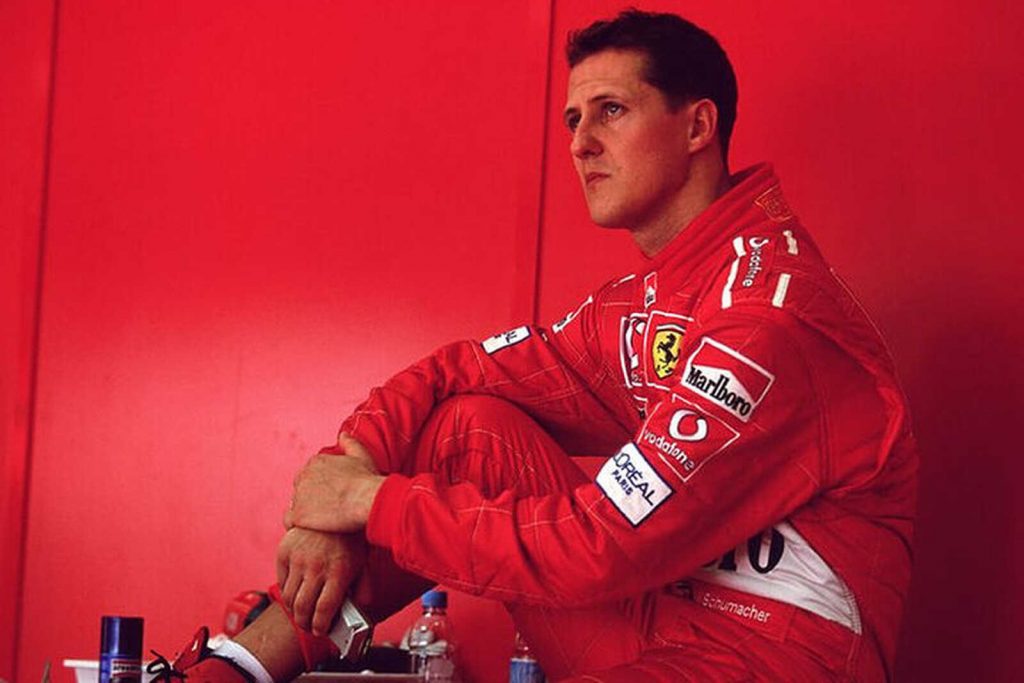 Schumacher posando