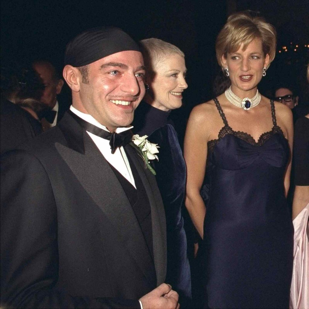 Lady Di con John Galliano, MET Gala 1996