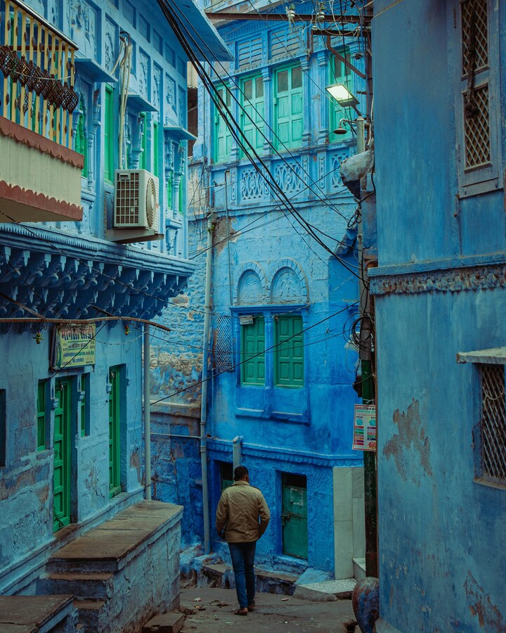 Jodhpur, India, calle bonita