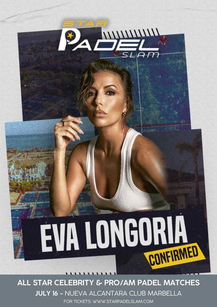Eva Longoria en el Star Padel Salm de Marbella 2024