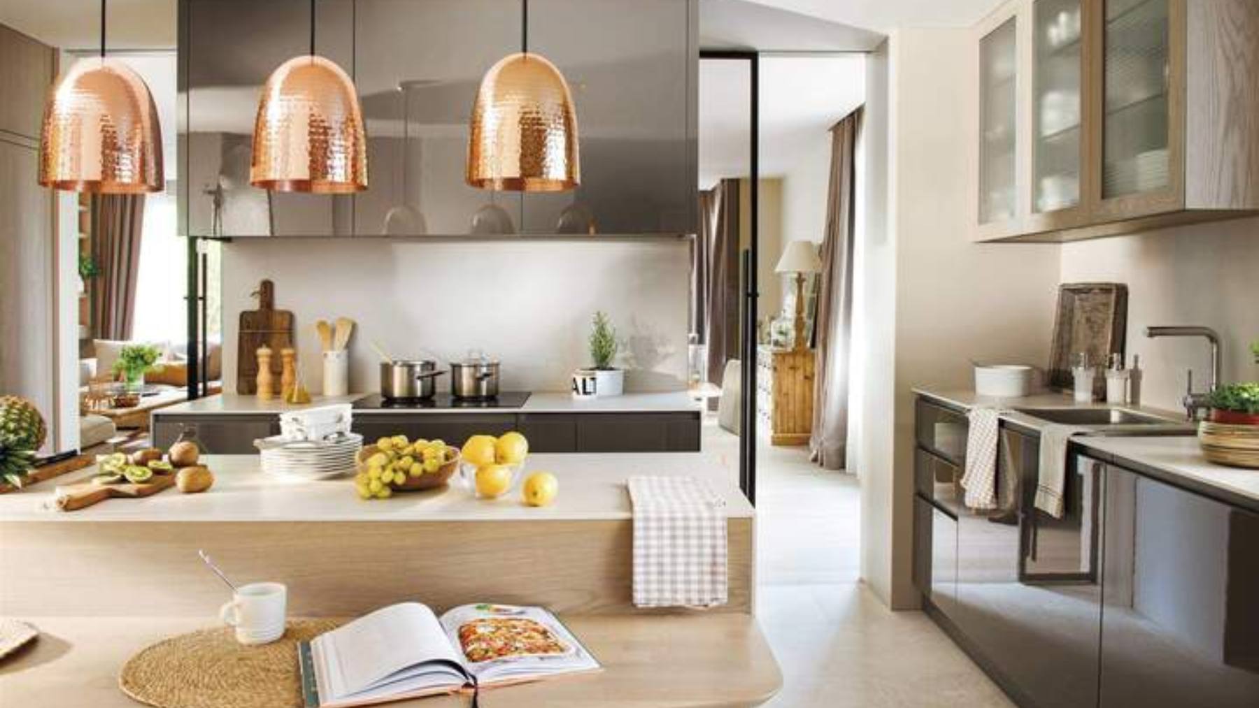 Cocinas casas de lujo modernas por dentro