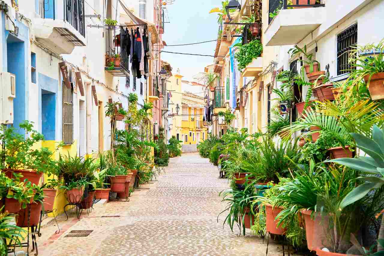 Villajoyosa, Alicante, pueblo, España