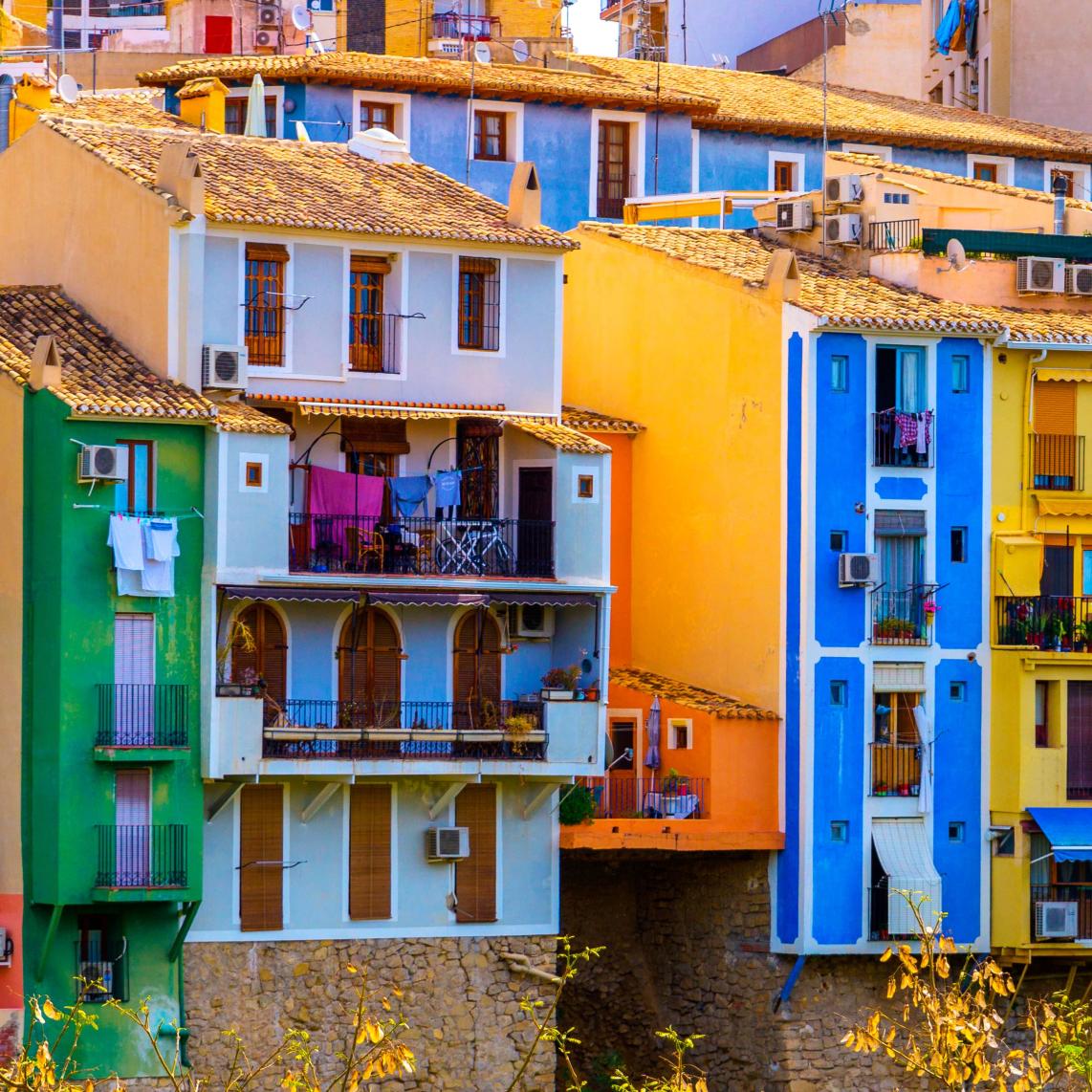 Villajoyosa, Alicante, pueblo, España