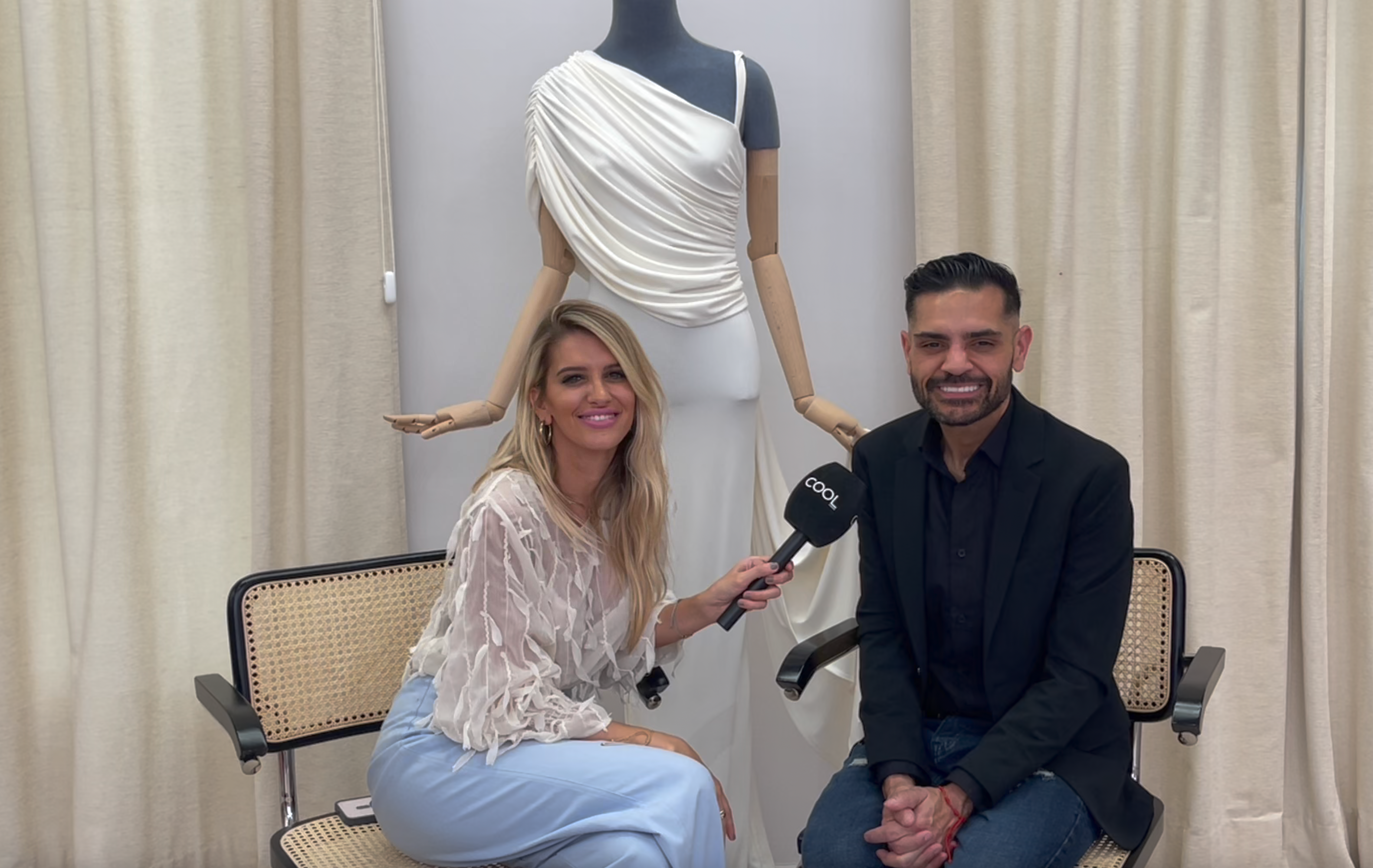 Fina Grosso entrevistando al diseñador internacional Michael Costello