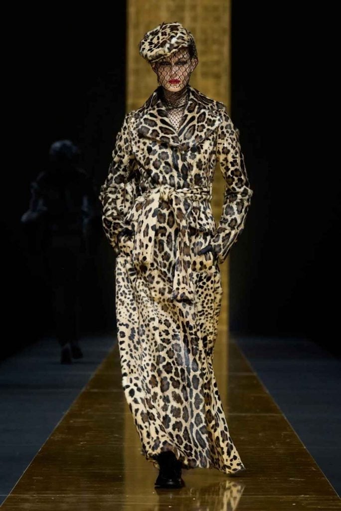 Abrigo de leopardo de Dolce & Gabanna