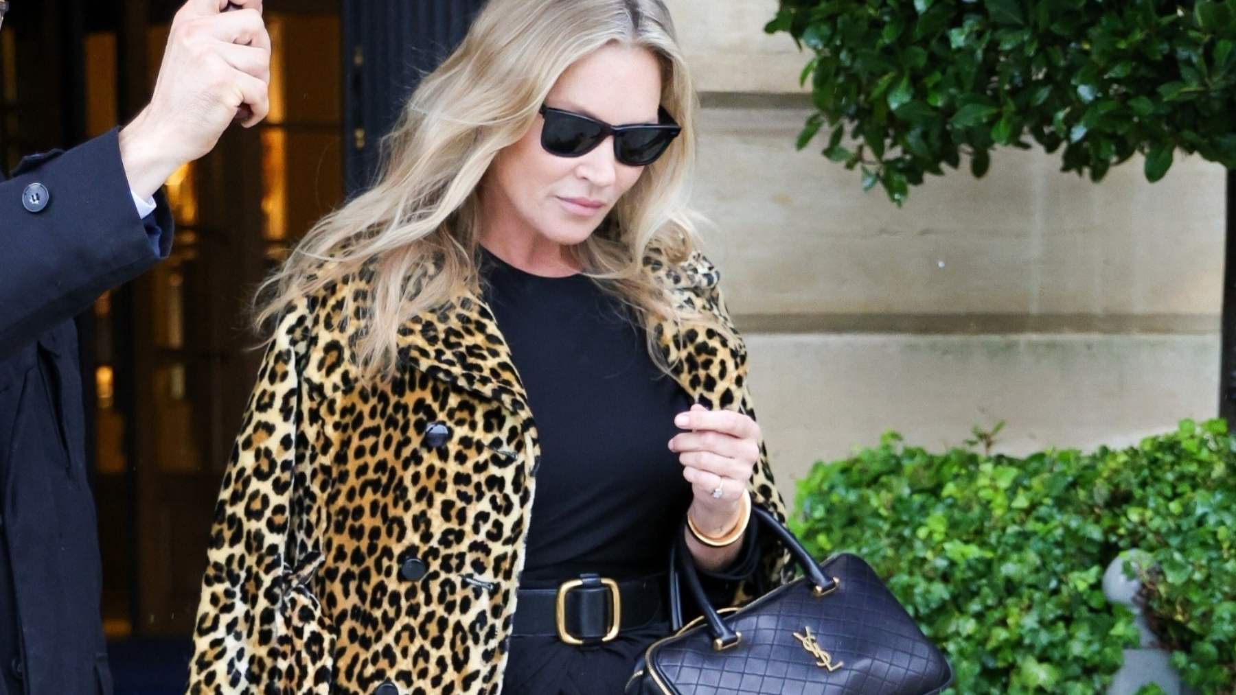 Kate Moss, animal print, qué se lleva, abrigo leopardo, zapatos leopardo