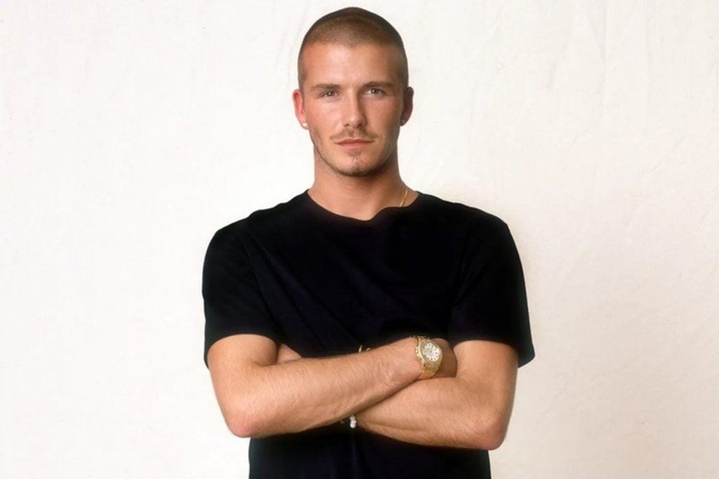 David Beckham con un Rolex en los 90