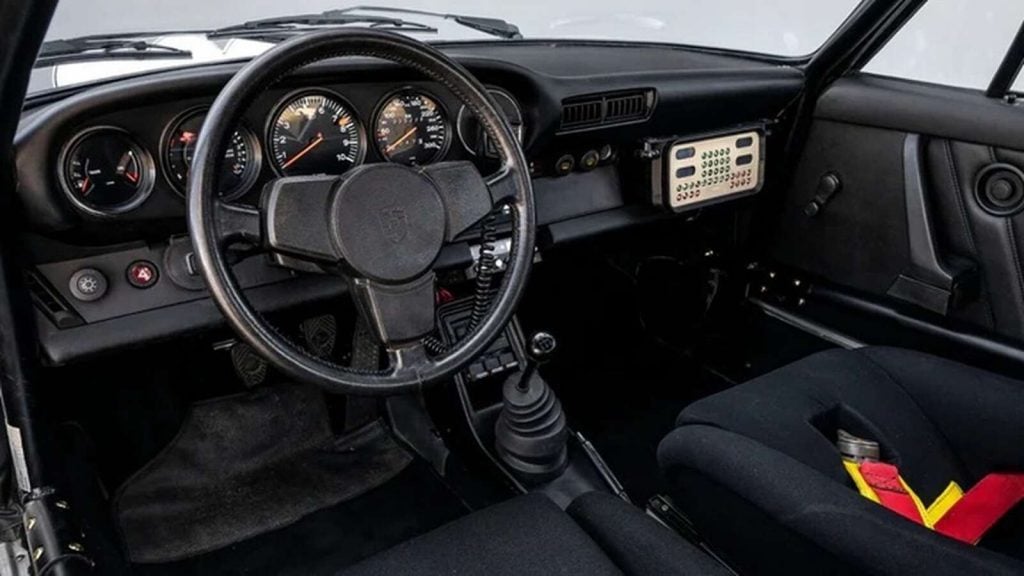 Interior of Porsche 911 Rally