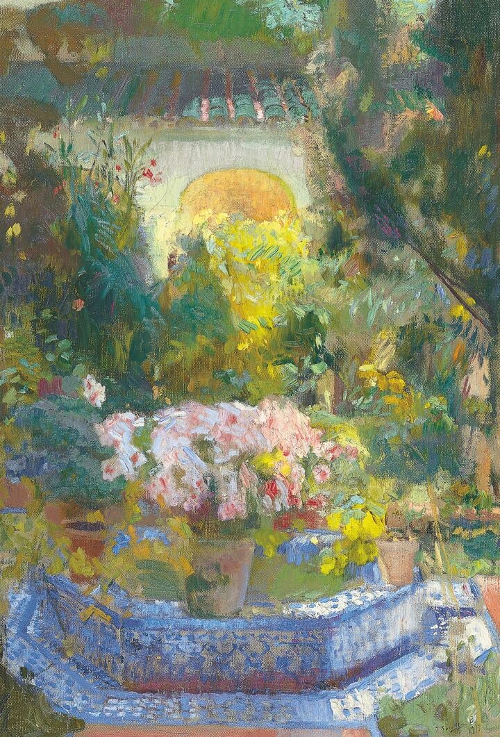 Patio de la casa Sorolla, 1917, Colección Carmen Thyssen-Bornemisza, ©Colección Carmen Thyssen Bornemisza