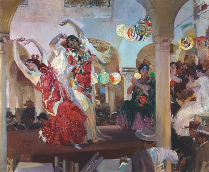 Baile en el café Novedades de Sevilla, 1914, Colección Banco Santander, ©Colección Banco Santander