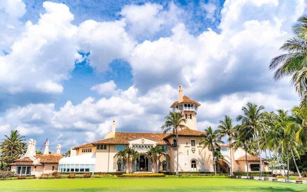 Fachada de mar-a-lago de Donald Trump