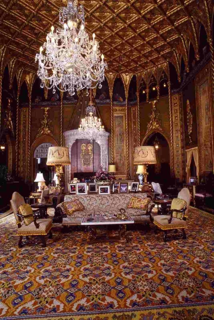 Salón de la mansión de Florida Mar-a-Lago