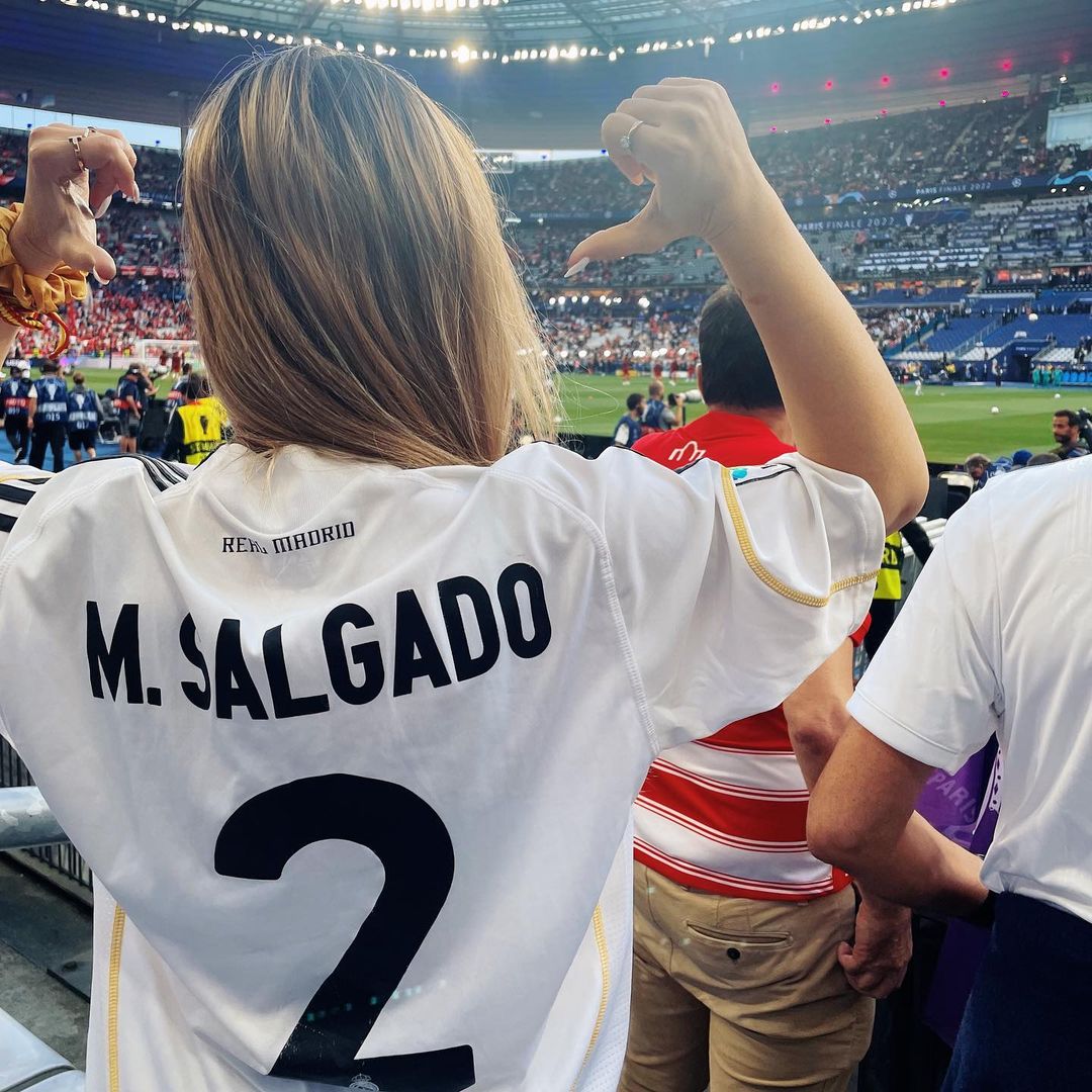 Malu Salgado con camiseta del Real Madrid. (Foto: Instagram)