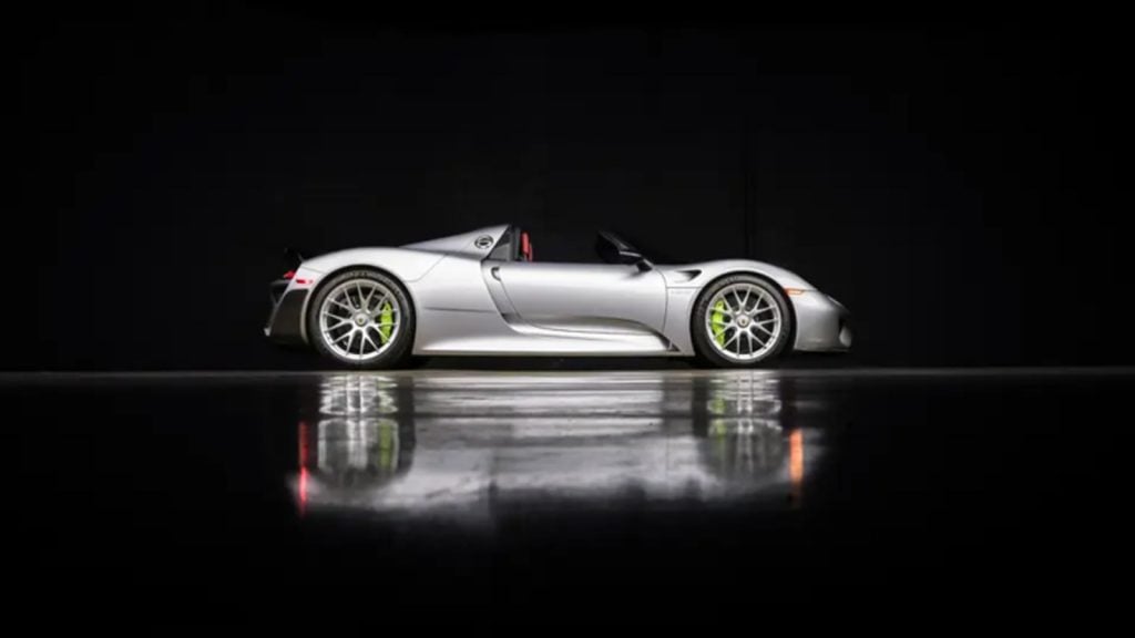 Porsche 918 ‘Weissach’ Spyder de 2015 a subasta