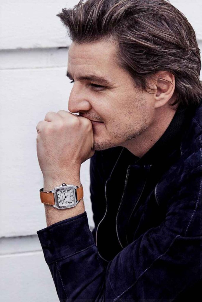 Pedro Pascal con el Santos de Cartier