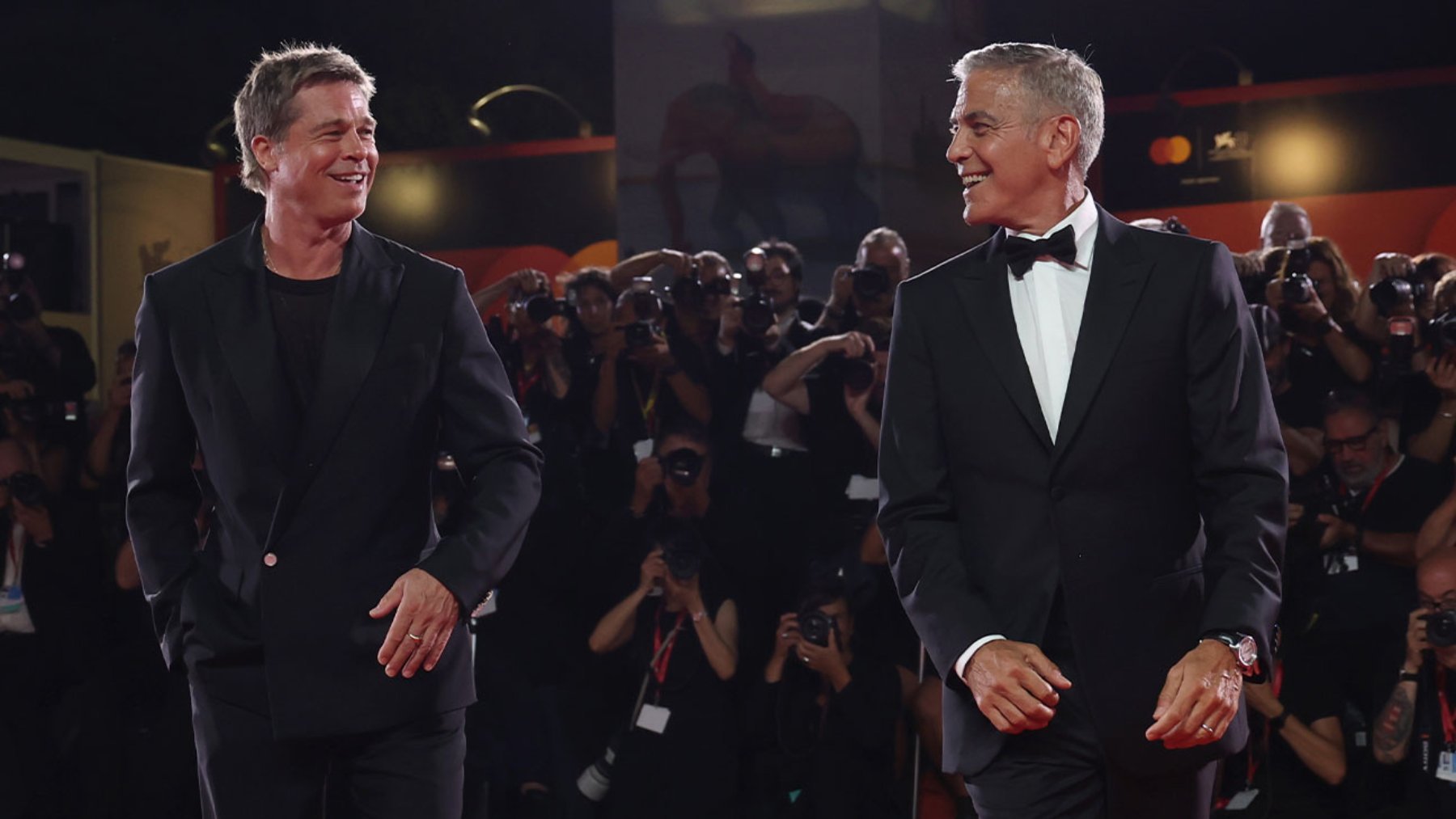 Brad Pitt y Clooney