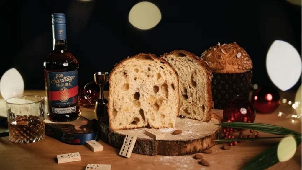 Panettone de Doble Uve y ron santiago de cuba