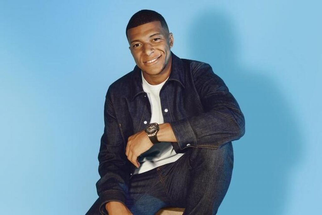 Kylian Mbappé con un Hublot