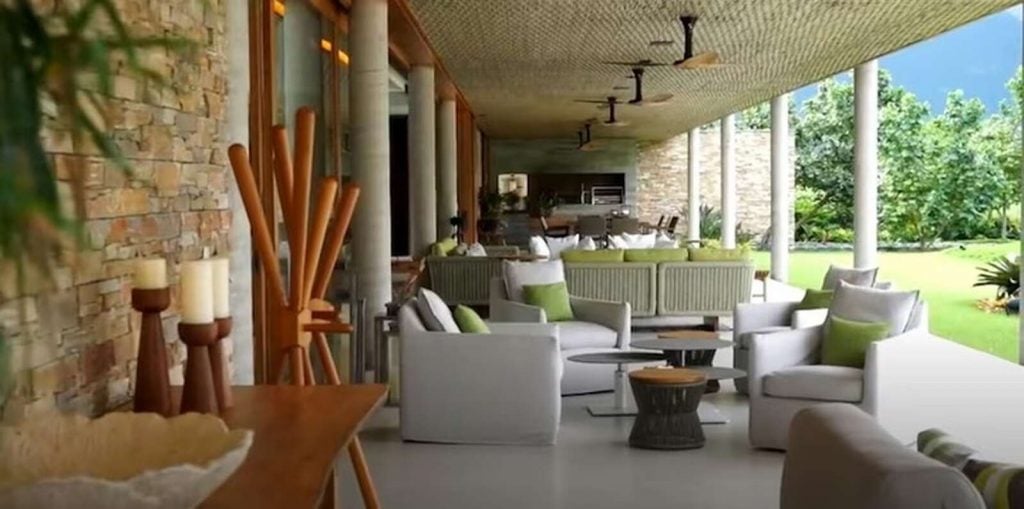 Lounge de la mansión de Neymar