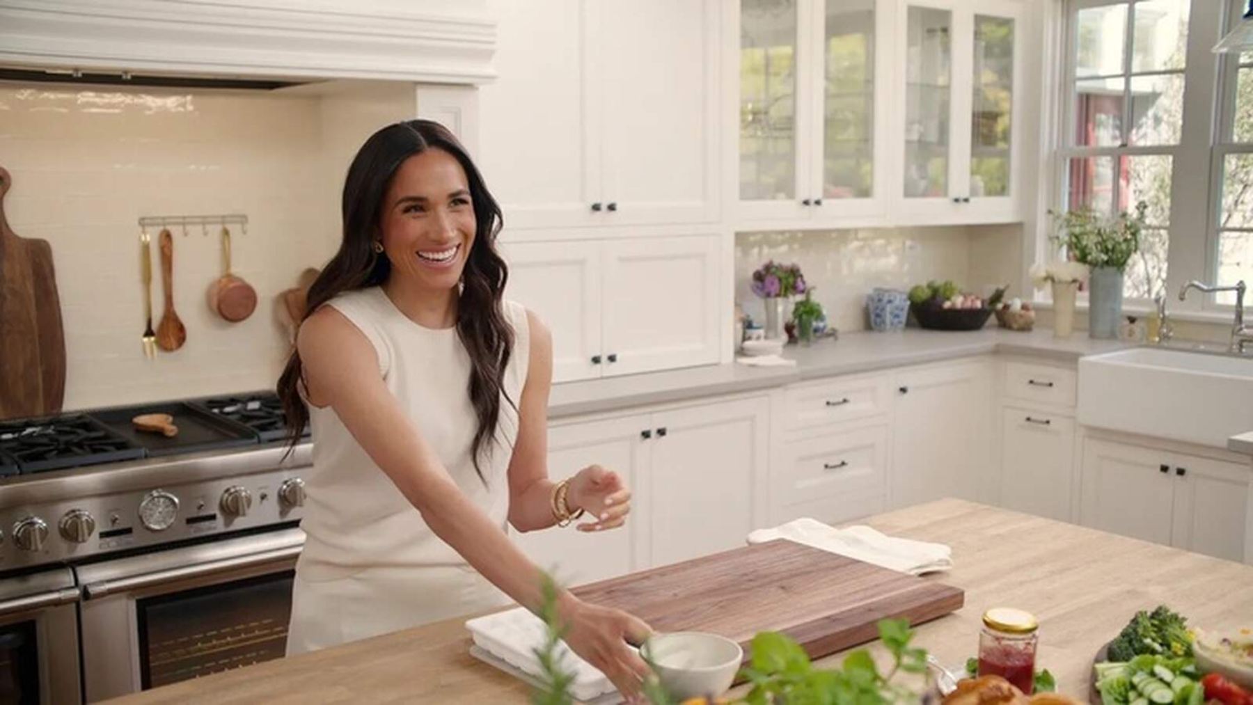 Meghan Markle en la cocina de su 'reality'
