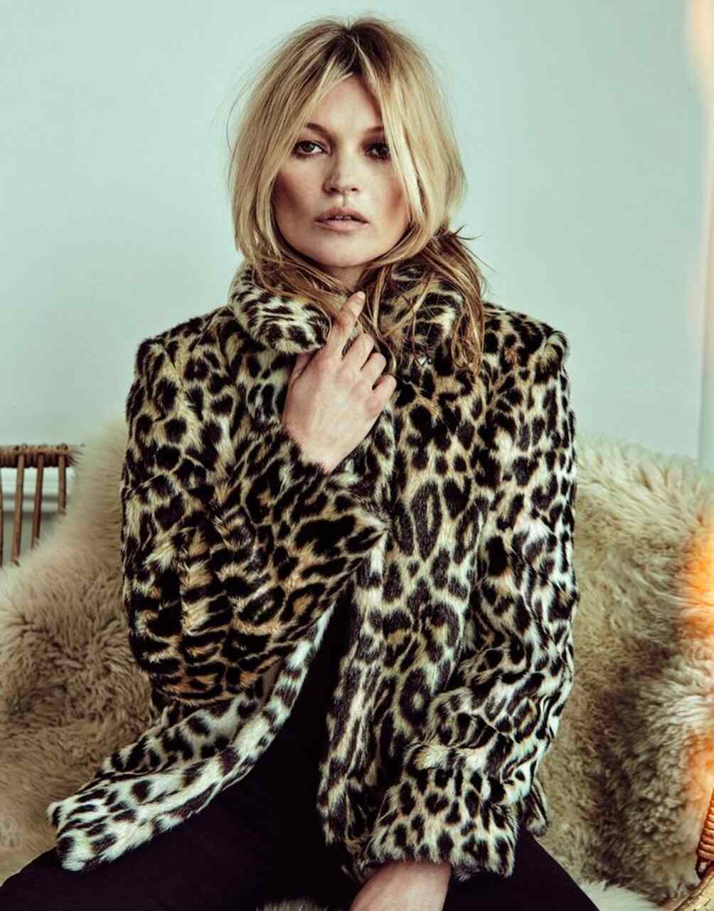 Kate Moss, moda, chaqueta, leopardo