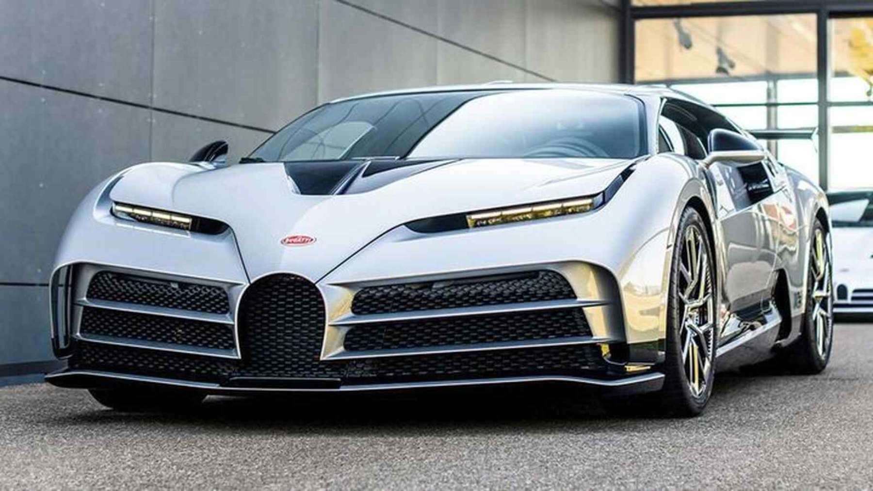 Frontal del Bugatti a subasta