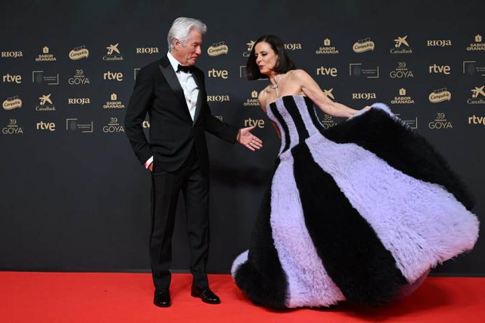 Richard Gere y Aitana Sánchez Gijón en los Premios Goya 2025