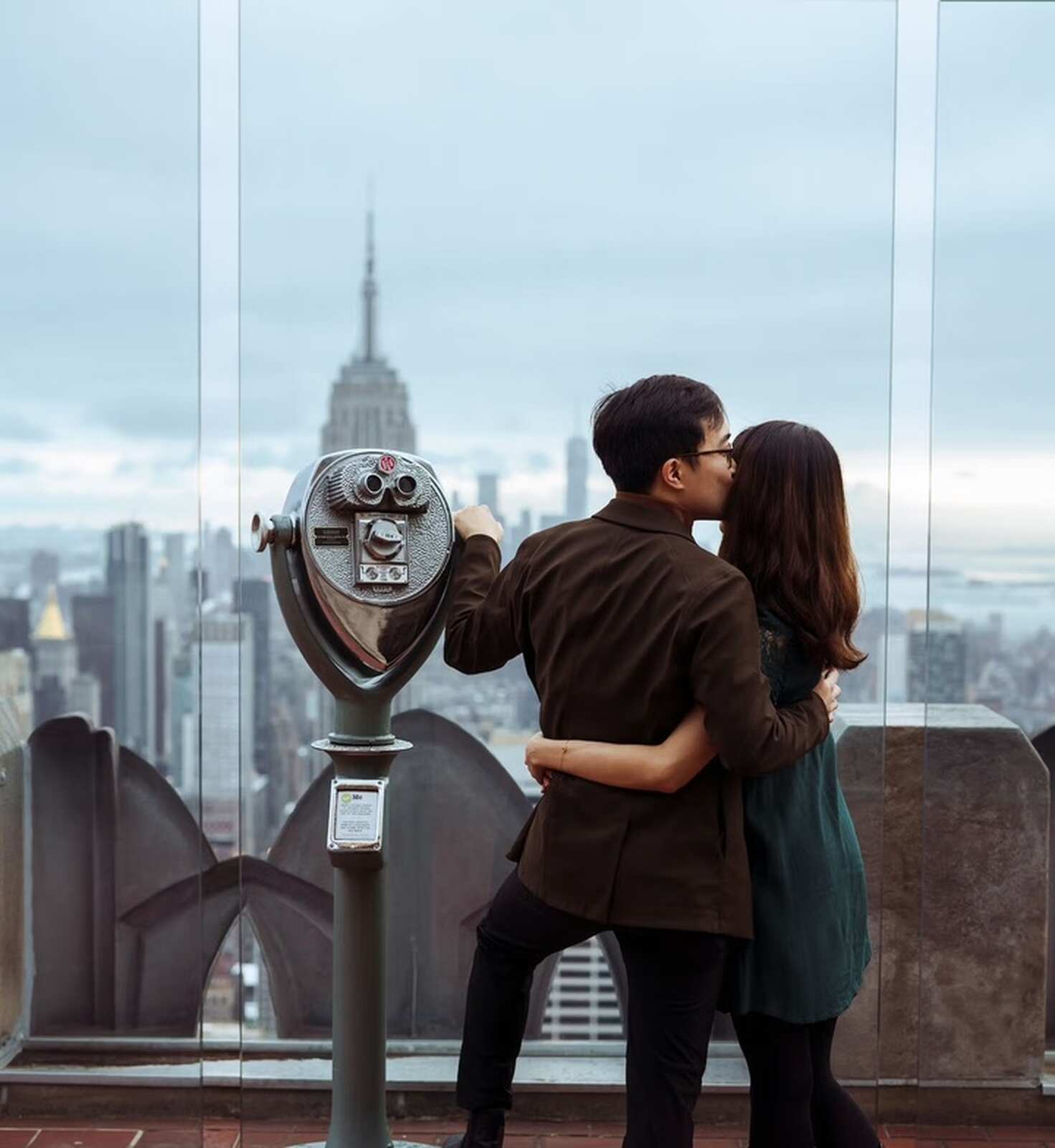 Vistas desde el Rockefeller Center en Nueva York