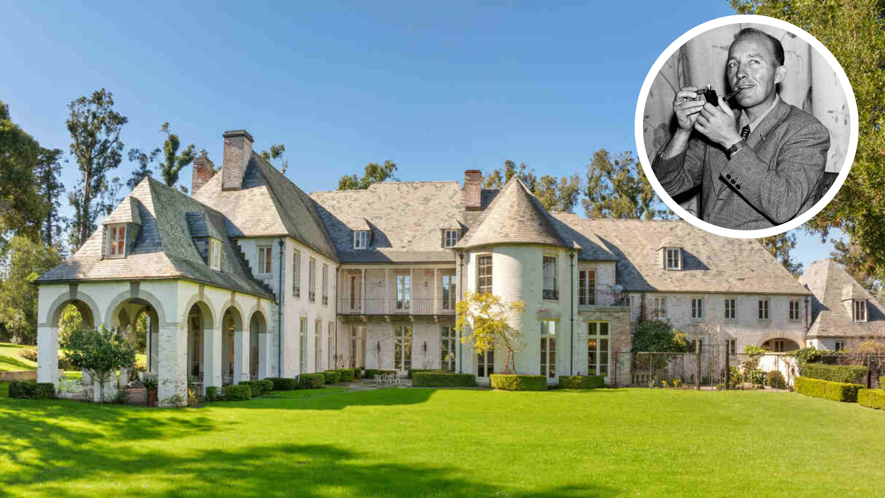 La mansión de Bing Crosby: un pedazo de la historia de Hollywood a la venta por 35 millones