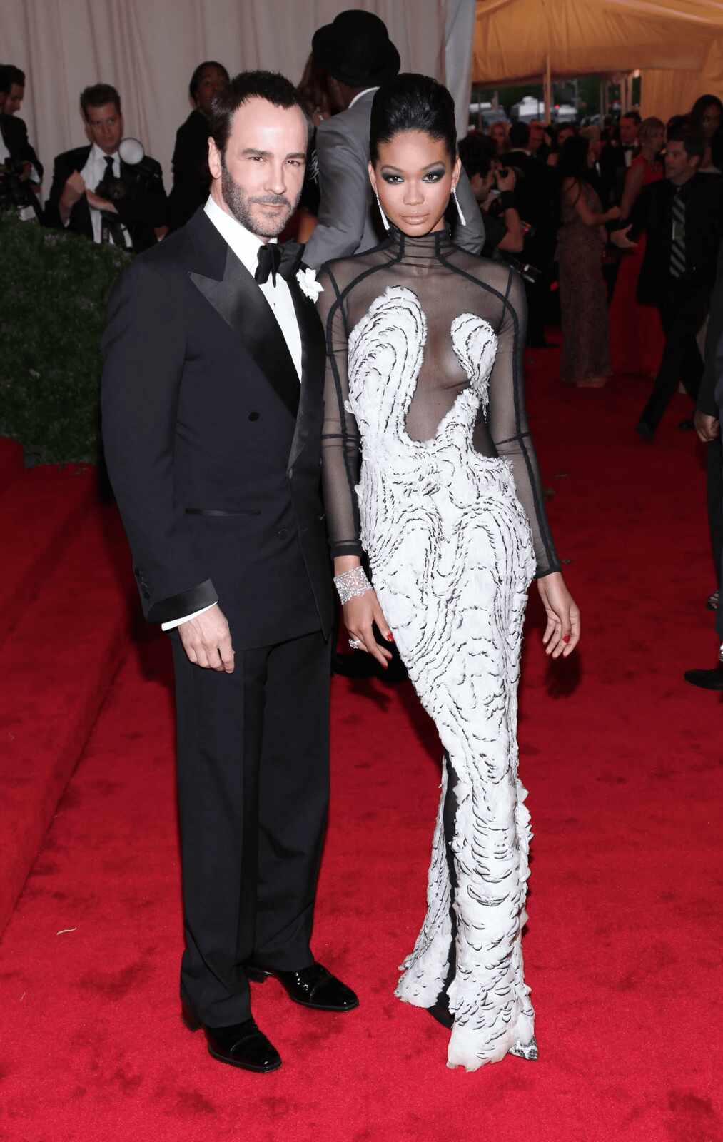 Iman y Tom Ford posando