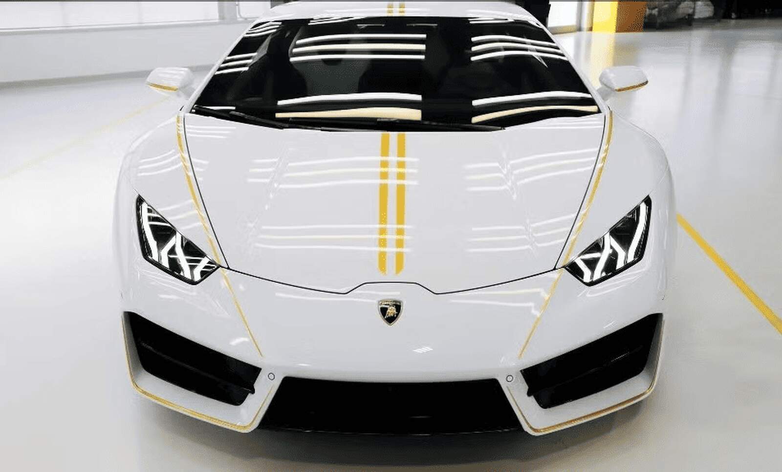 Frontal del coche de lujo del Papa