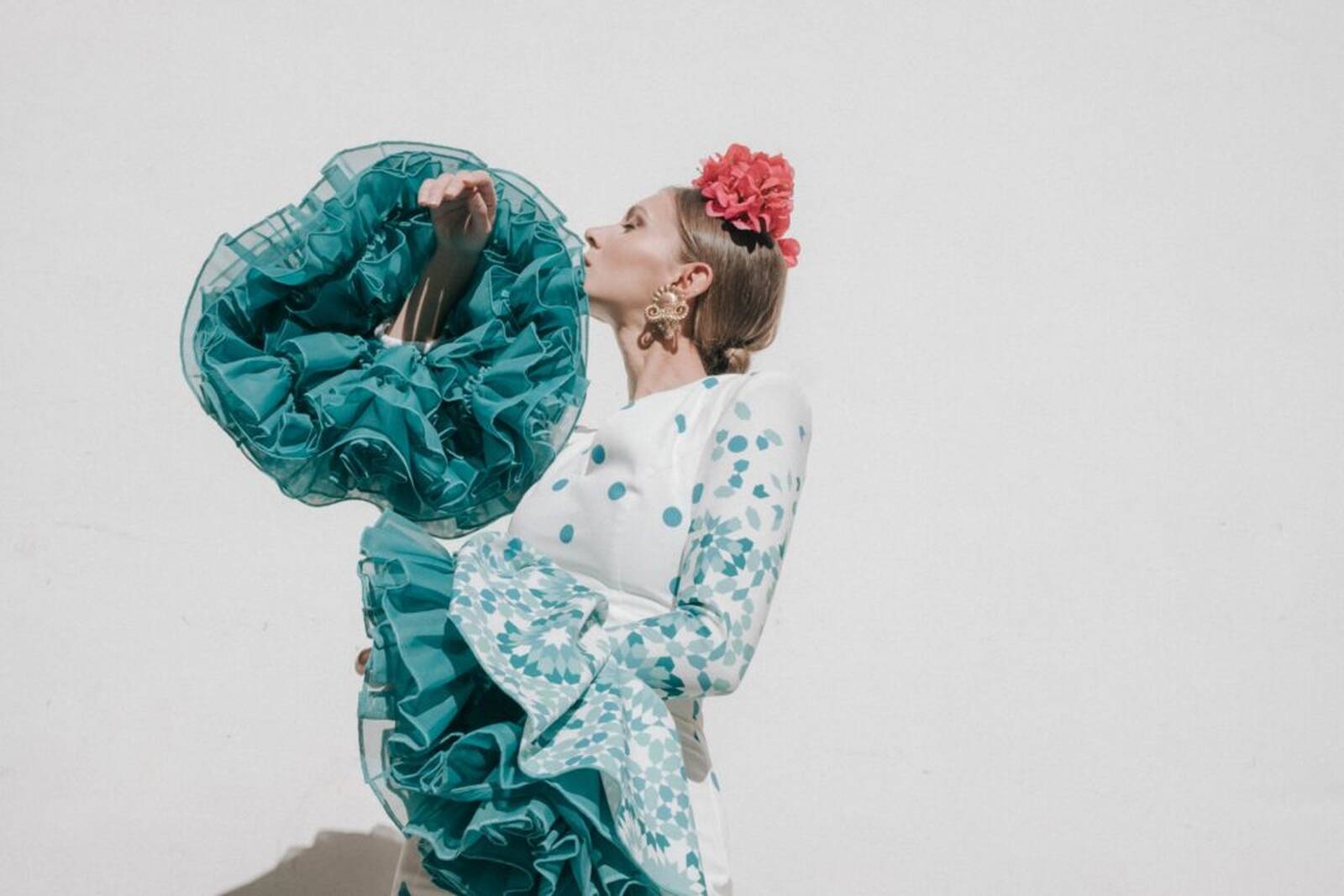 Vestido de flamenca de Johanna Calderón, Feria Abril