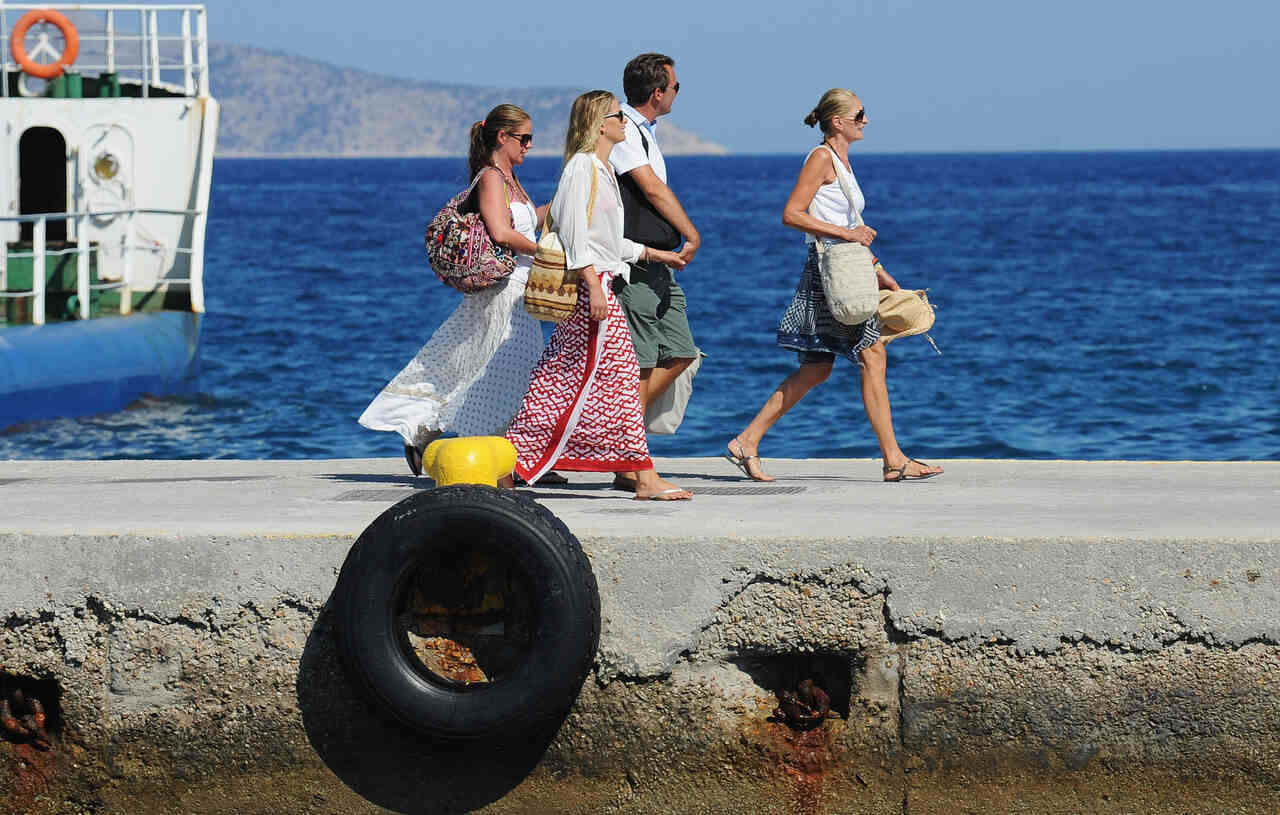 isla de Grecia Spetses playa