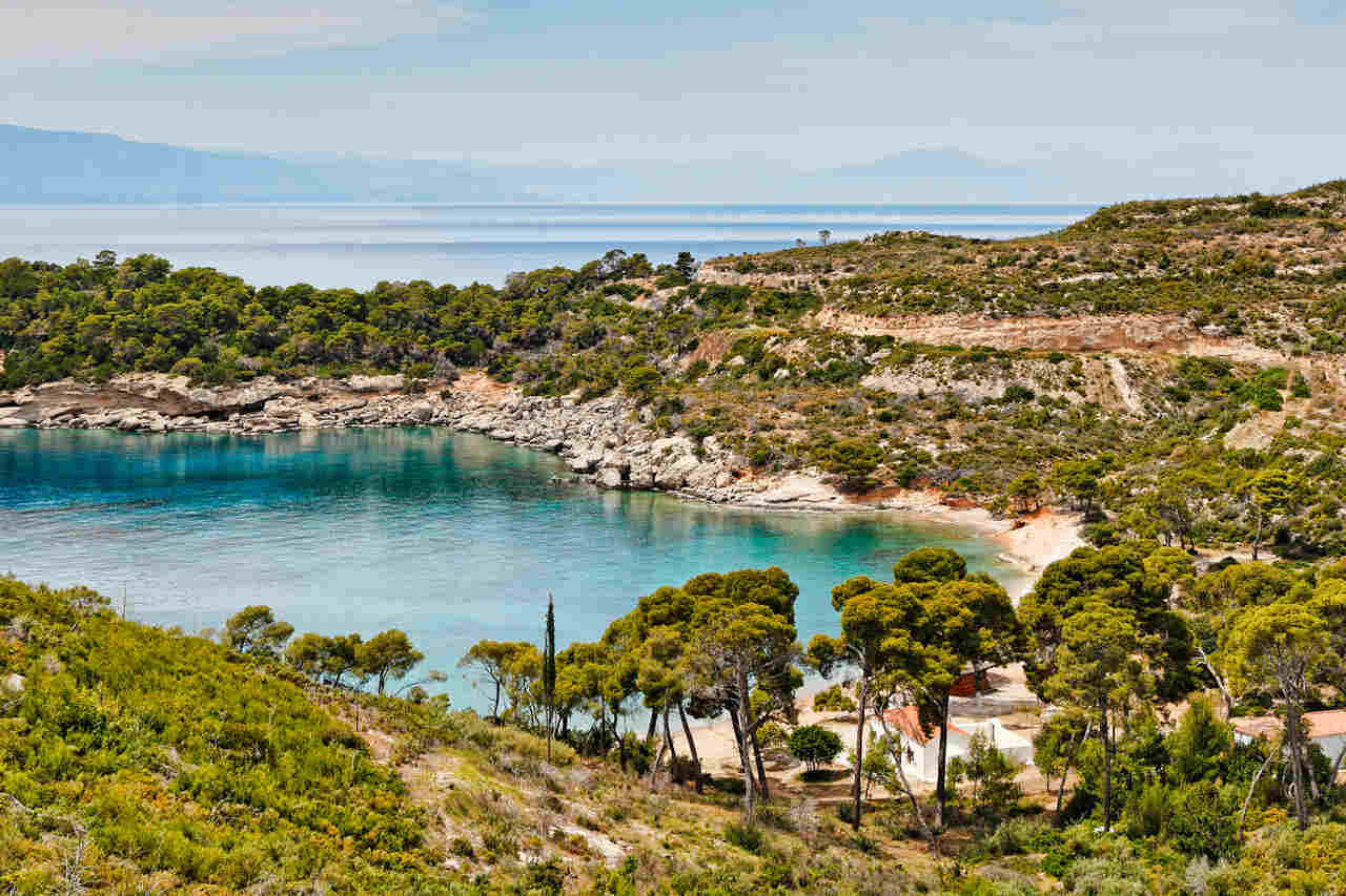 isla de Grecia Spetses playa