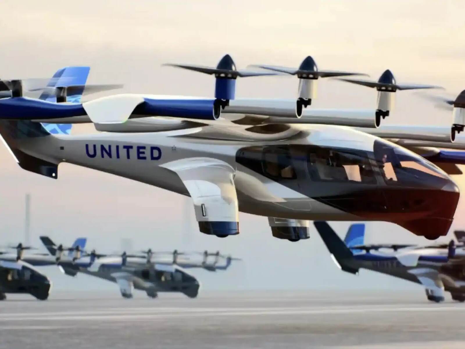 Aerotaxi despegando