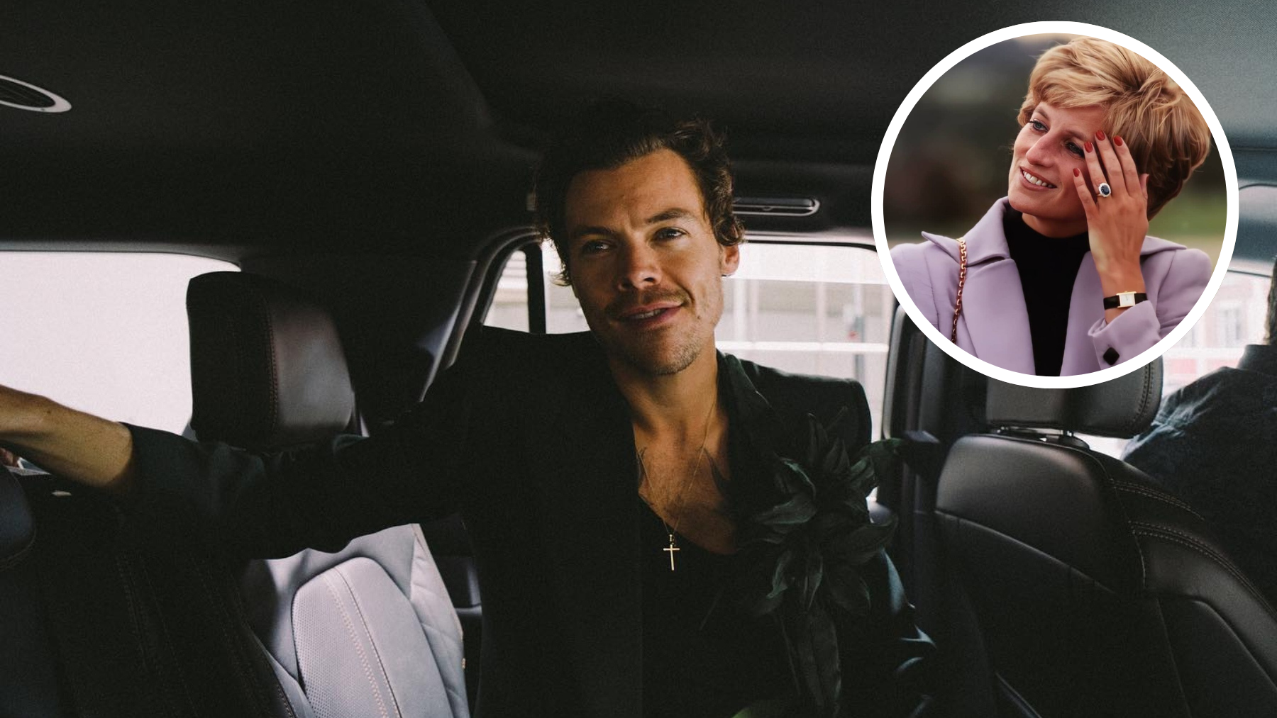 Harry Styles en Londres con uno de los relojes Cartier que llevaron Lady Di y Jackie Kennedy