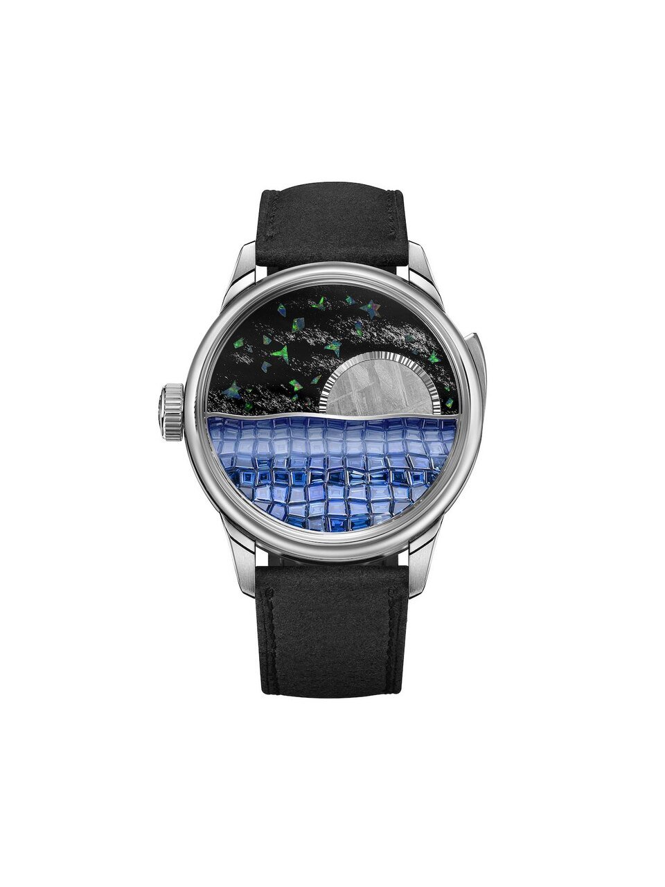 esfera reloj verano azul y negro