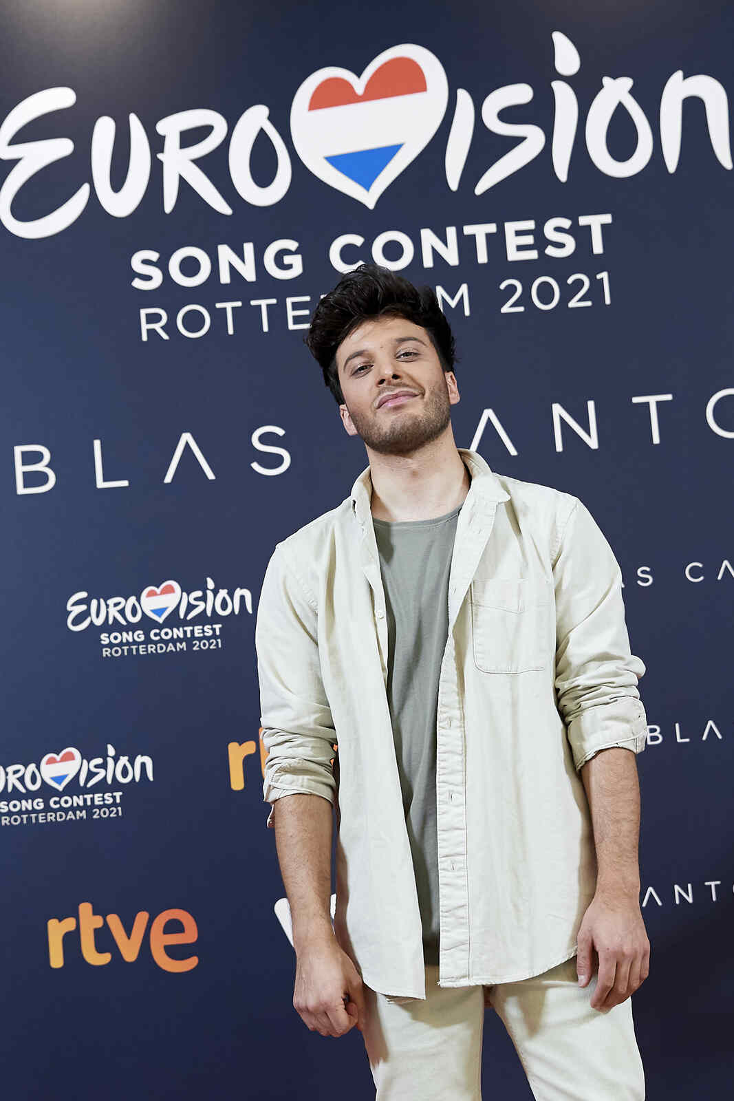 Blas Cantó en el photocall de Eurovisión
