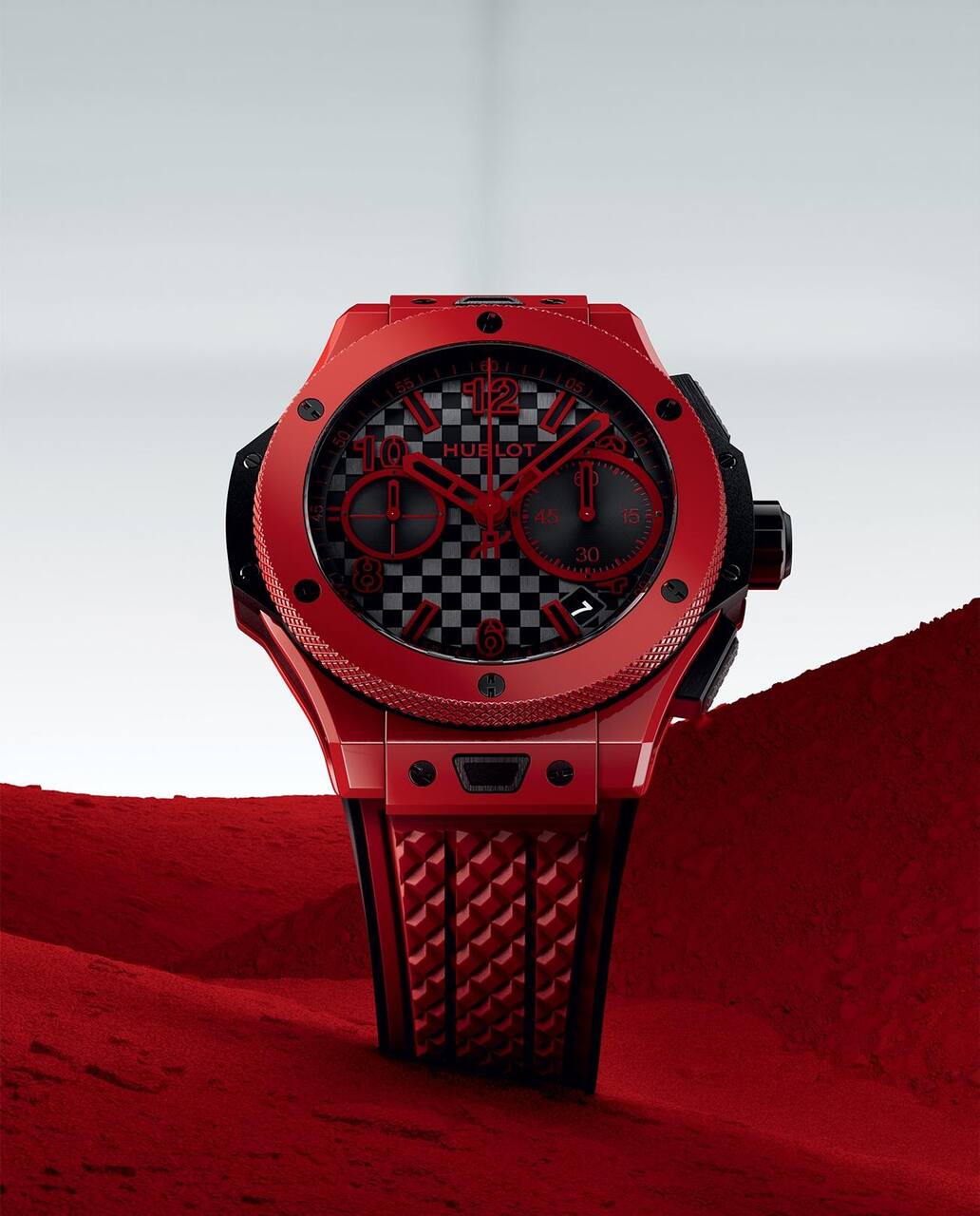reloj rojo hublot, relojes
