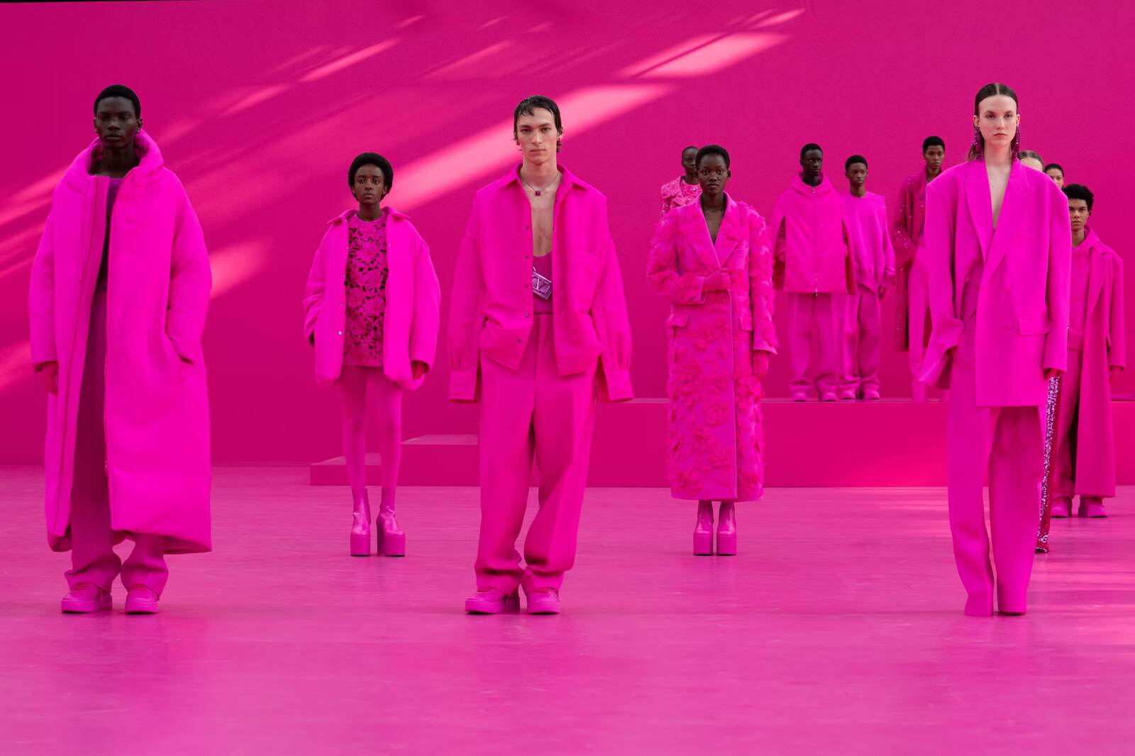 Desfile de Fucsia de Valentino