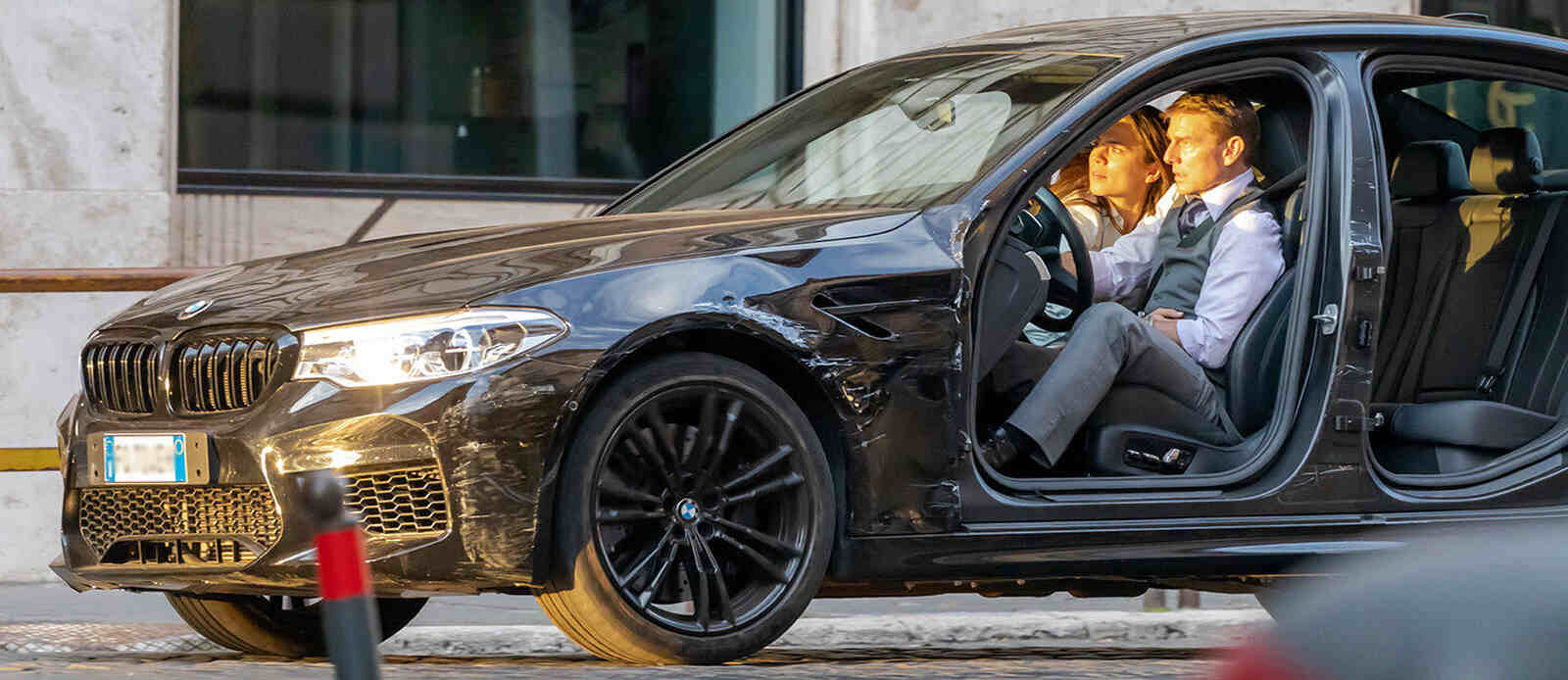 Escena con el BMW de Tom Cruise