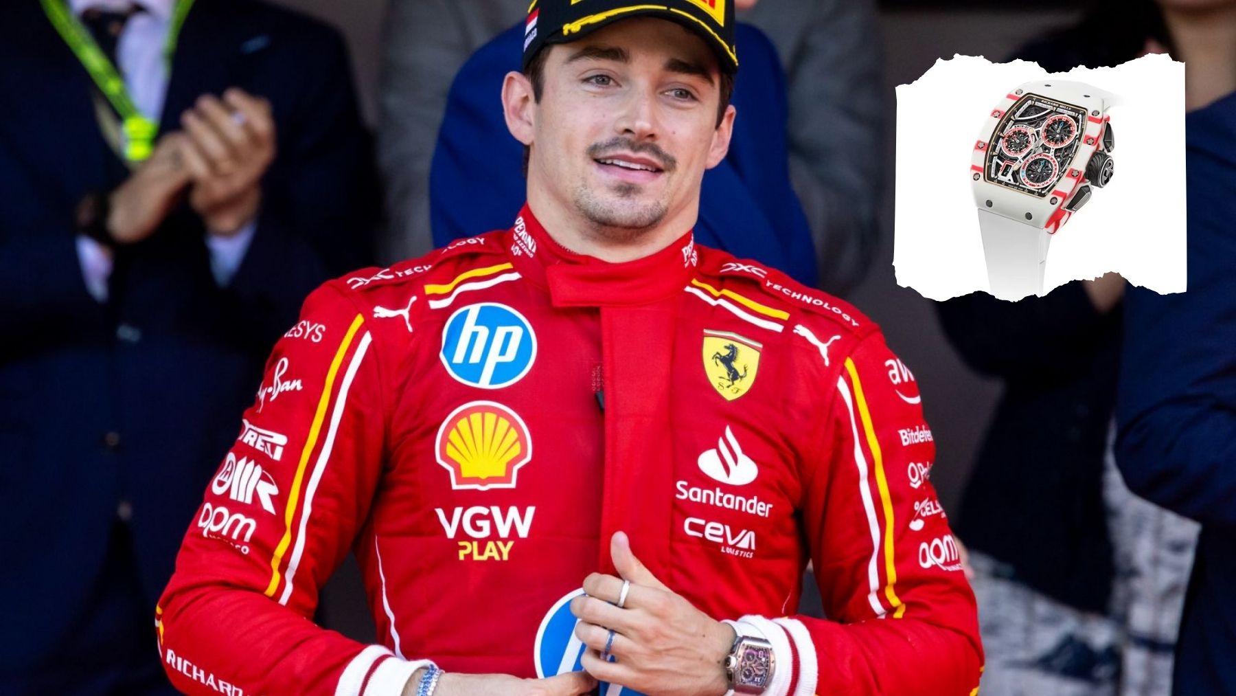 El nuevo reloj de Richard Mille que Charles Leclerc no se ha quitado durante la F1 cuesta 330.000 €