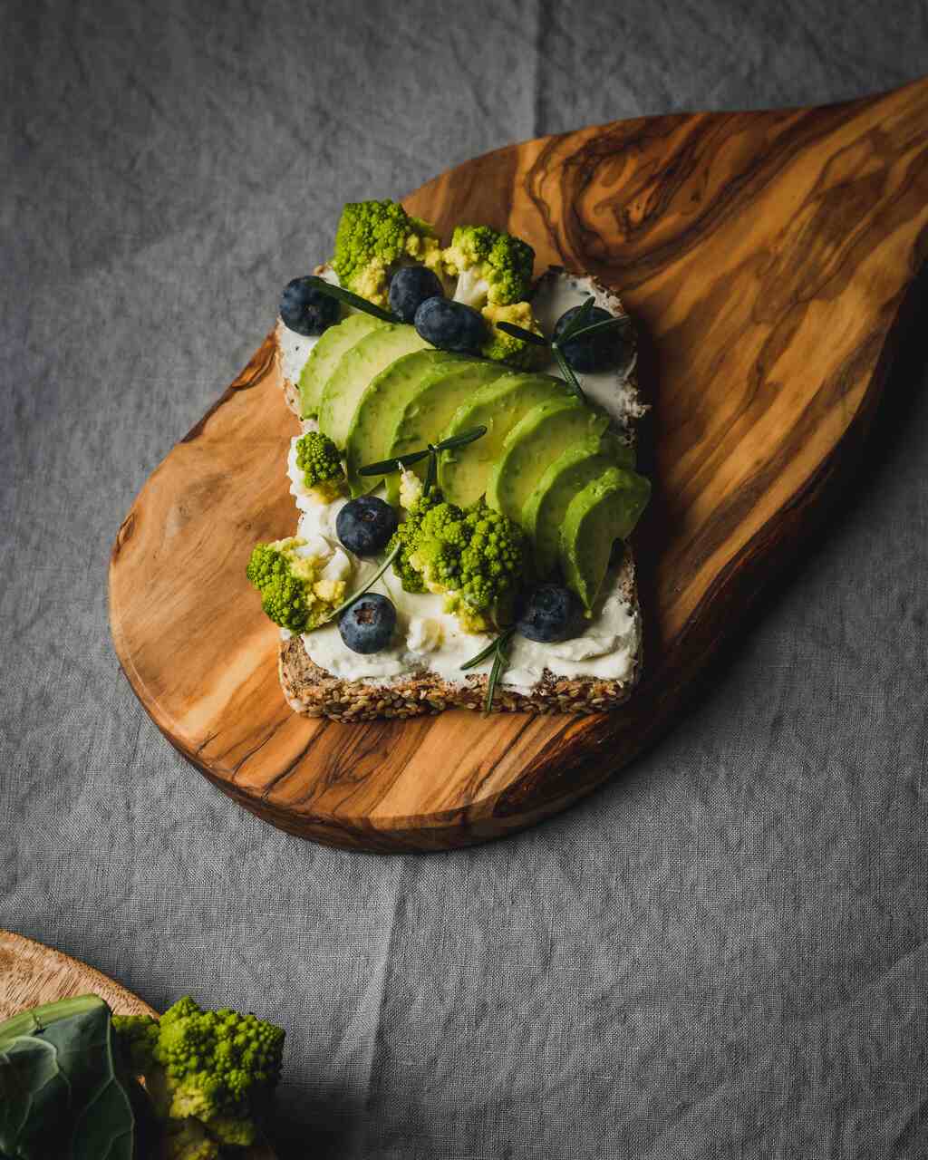 tostada de pan integral