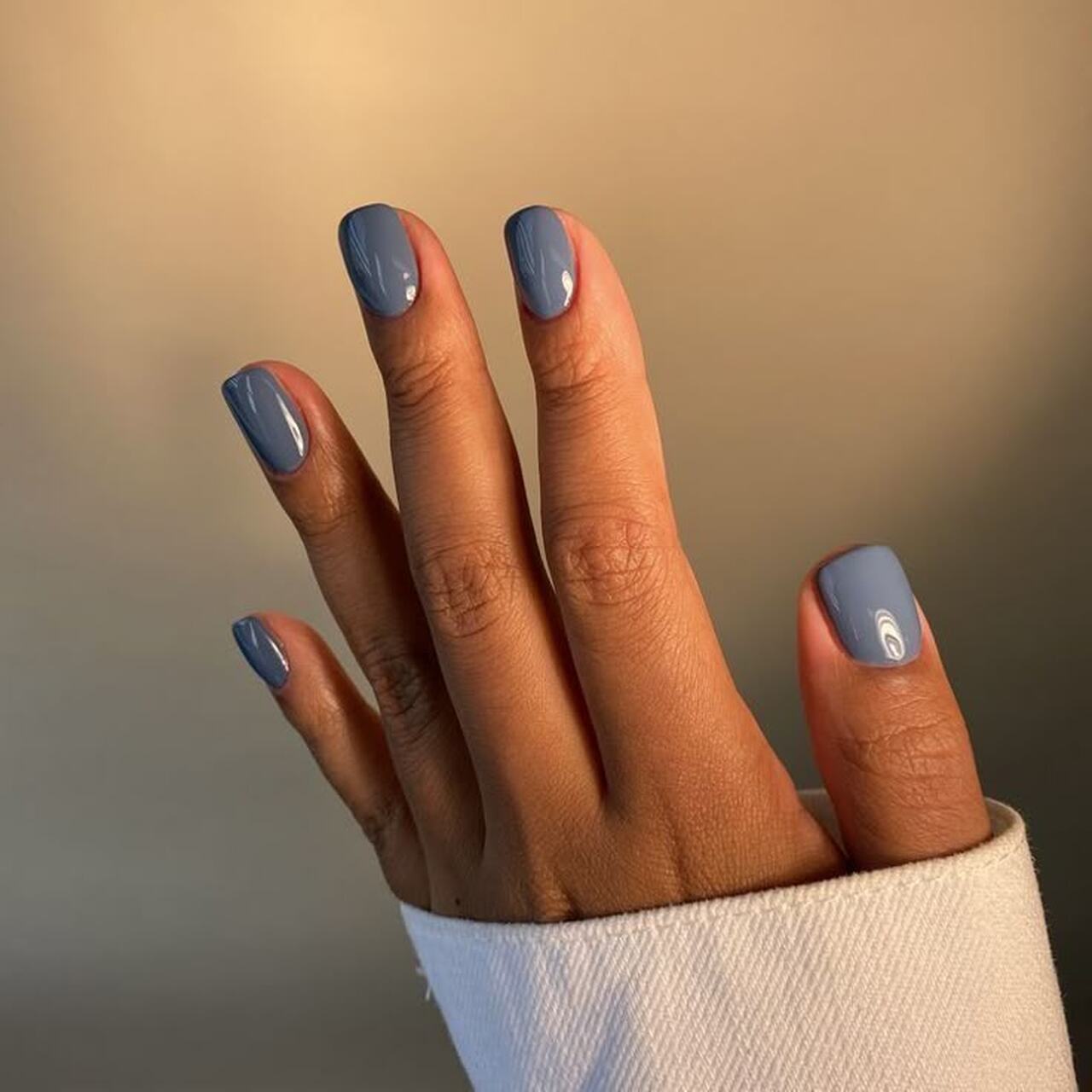 manicura azul