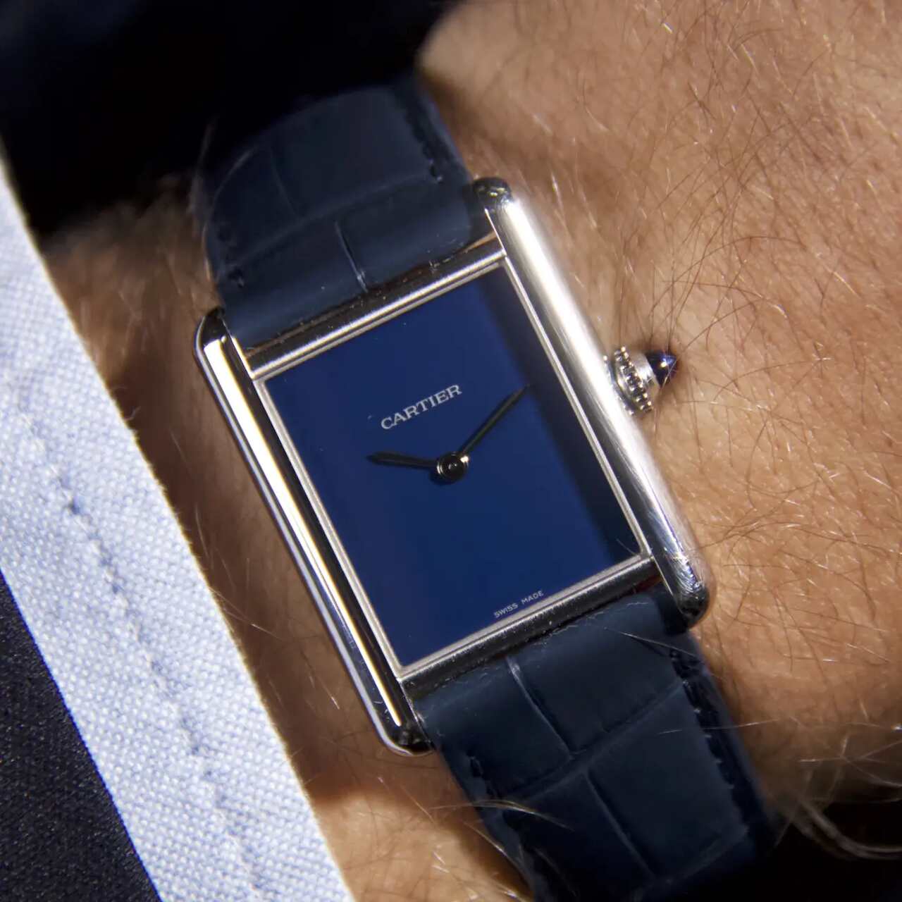 relojes en azul