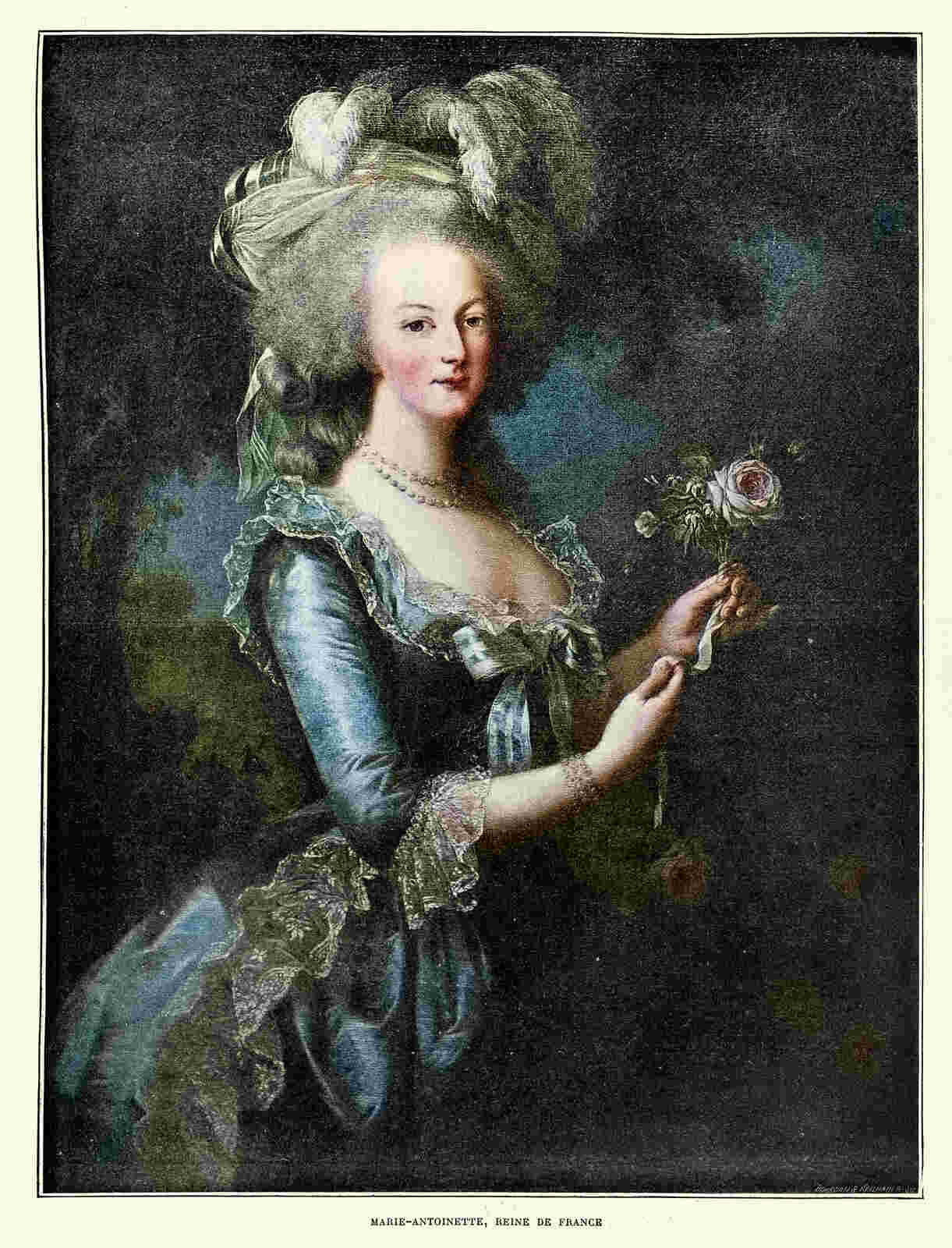 María Antonieta posando