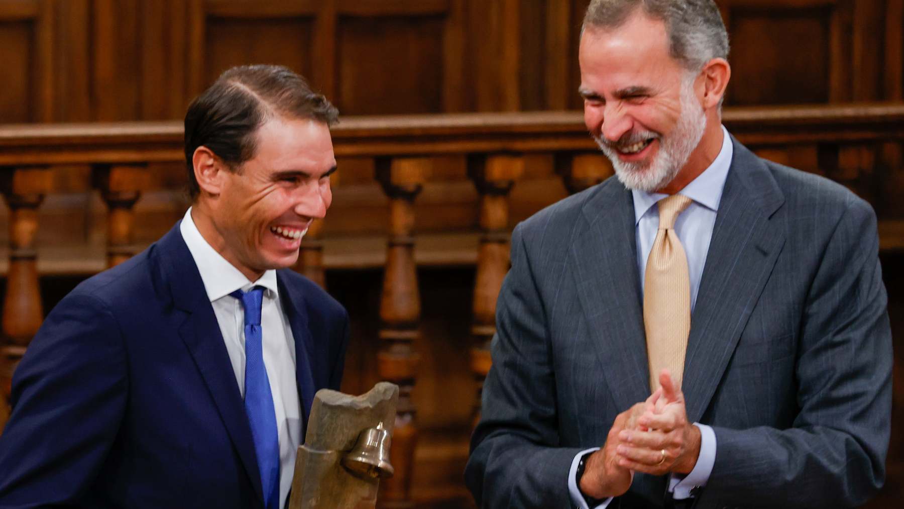 El Rey Felipe VI y Rafa Nadal.