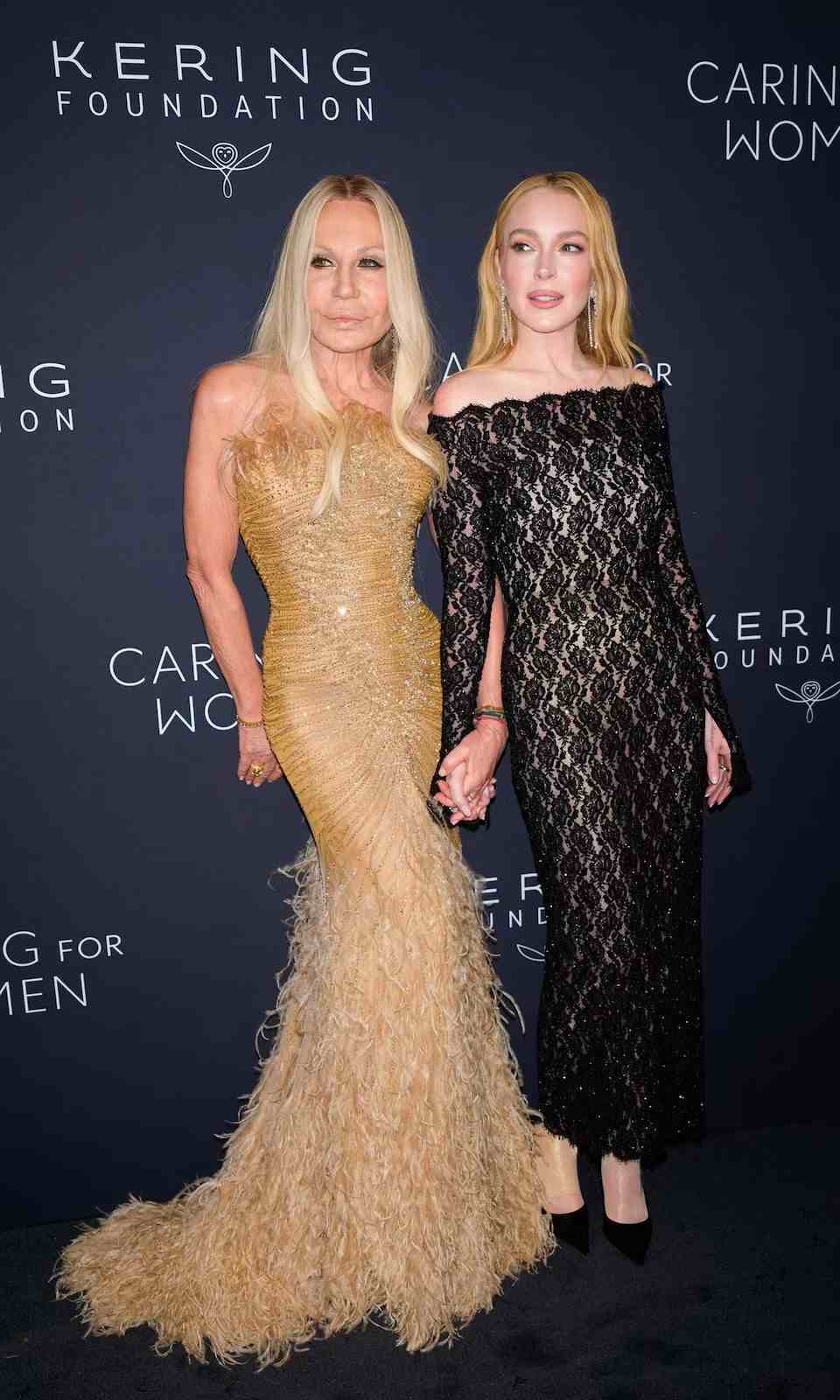 Donatella Versace y Lohan