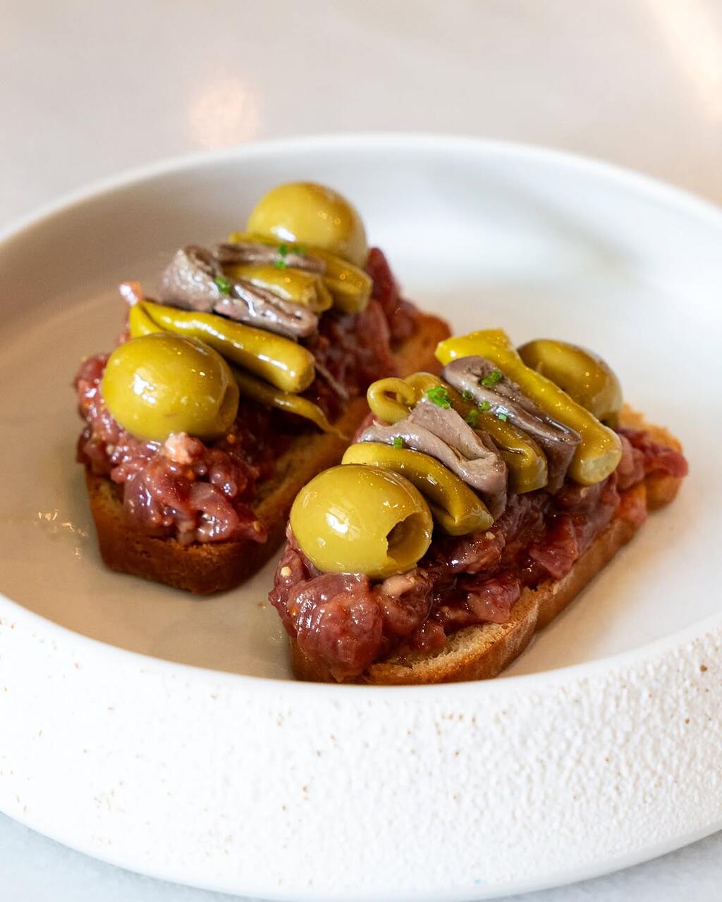 pincho de steak tartar